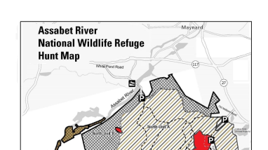 Assabet River National Wildlife Refuge Hunt Map