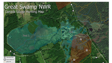 September Canada Goose Hunting Tract Map Great Swamp National Wildlife Refuge Uploaded August 2025