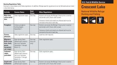 Crescent Lake NWR Hunt-Fish Brochure 2026