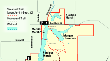 Baskett Slough NWR Map