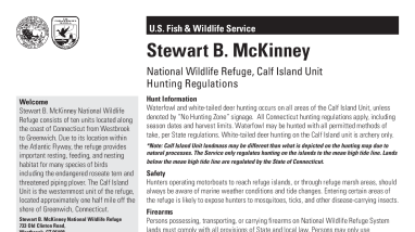 Calf Island Hunting Brochure and Permit