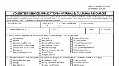 Volunteer Application