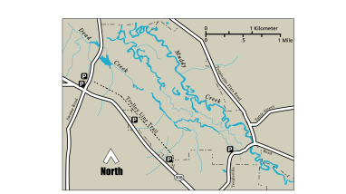 ENWR Trolley Line Trail Map