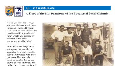 A Story of the Hui Panalā‘au of the Equatorial Pacific Islands 