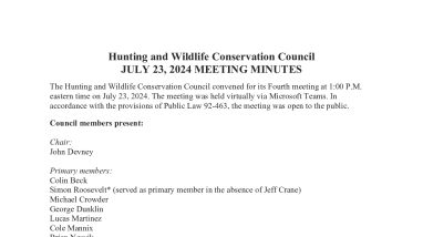 HWCC July 23, 2024, Meeting Minutes