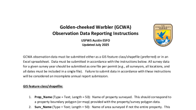 GCWA Observation Directions