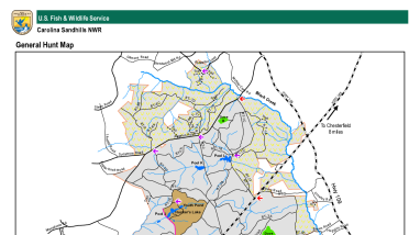 Carolina Sandhills Refuge Map