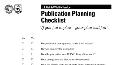 Publication Planning Checklist