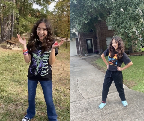 Photos show Jocelyn Nungaray smiling and laughing.