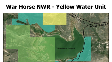 War Horse NWR - Yellow Water Unit Map