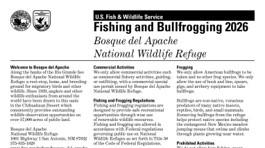 Fishing and Frogging at Bosque del Apache National Wildlife Refuge 2026