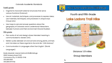 Rocky Mountain Arsenal NWR Grades 4-5 Teacher Led Trail Hike English.pdf