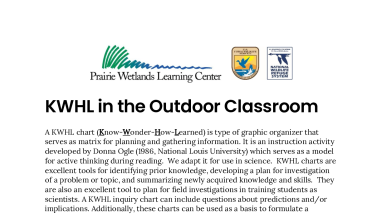 Fergus Falls WMD KWHL in the Outdoor Classroom