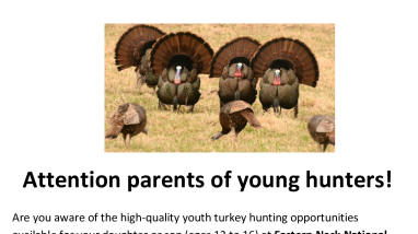 Eastern Neck 2024 Youth Turkey Hunt Flyer