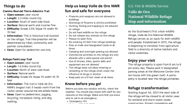 Things to do and map Valle de Oro NWR