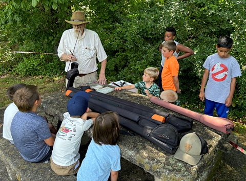 Paul Teaching Fly Fishing