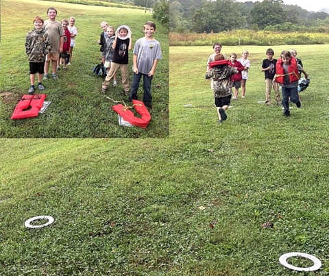 Children in Life Jacket Race