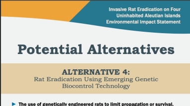 Rat Eradication Public Scoping Banner