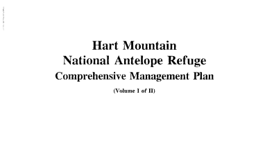 Hart Mountain National Antelope Refuge Comprehensive Management Plan and EIS-1994.pdf