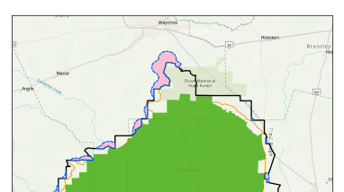 Map for Minor Expansion Proposal of Okefenokee NWR
