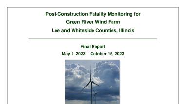 Post-Construction Fatality Monitoring for Green River Wind Farm, 2023