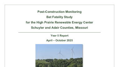 2025 Post-Construction Monitoring Report High Prairie Renewable Energy Center Year 5 Report