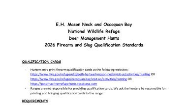 Firearms Qualification Standards