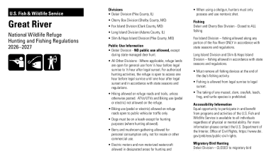 Great River National Wildlife Refuge Hunt Brochure