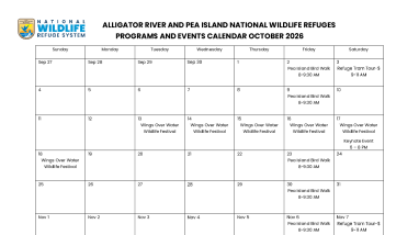Alligator River and Pea Island NWR Interpretive Program Schedule