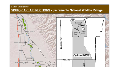 Colusa Refuge Directions at Sacramento National Wildlife Refuge Complex
