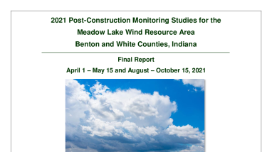 Meadow Lake Wind Resource Area PCM Report 2021