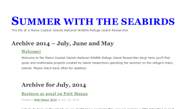 Summer with the Seabirds 2014