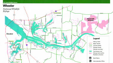 Wheeler National Wildlife Refuge Map