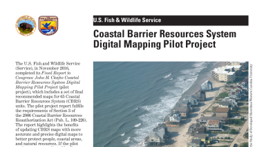 Coastal Barrier Resources System Digital Mapping Pilot Project Fact Sheet