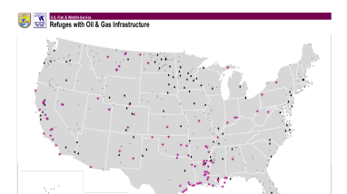 Refuges with Oil and Gas Infrastructure