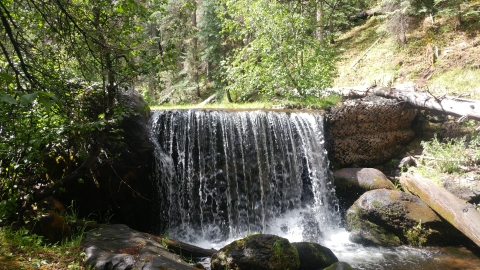 A small waterfall