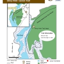 A map of the Glory Hole Canoe Trail.