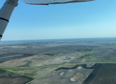 aerial view of a landscape 